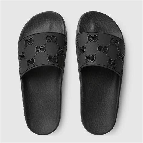 gucci women's slides black|Gucci slides women fit.